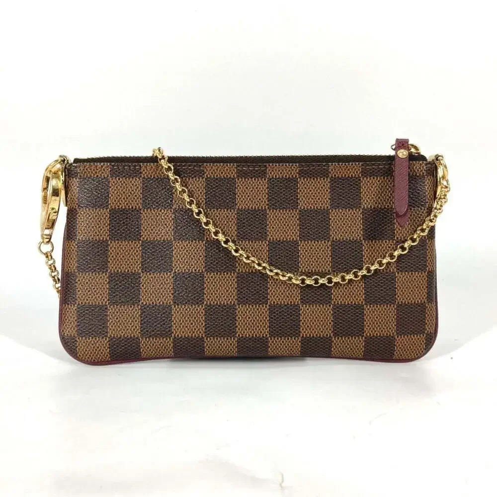 LOUIS VUITTON Brown Damier Canvas Pochette Shoulder Bag